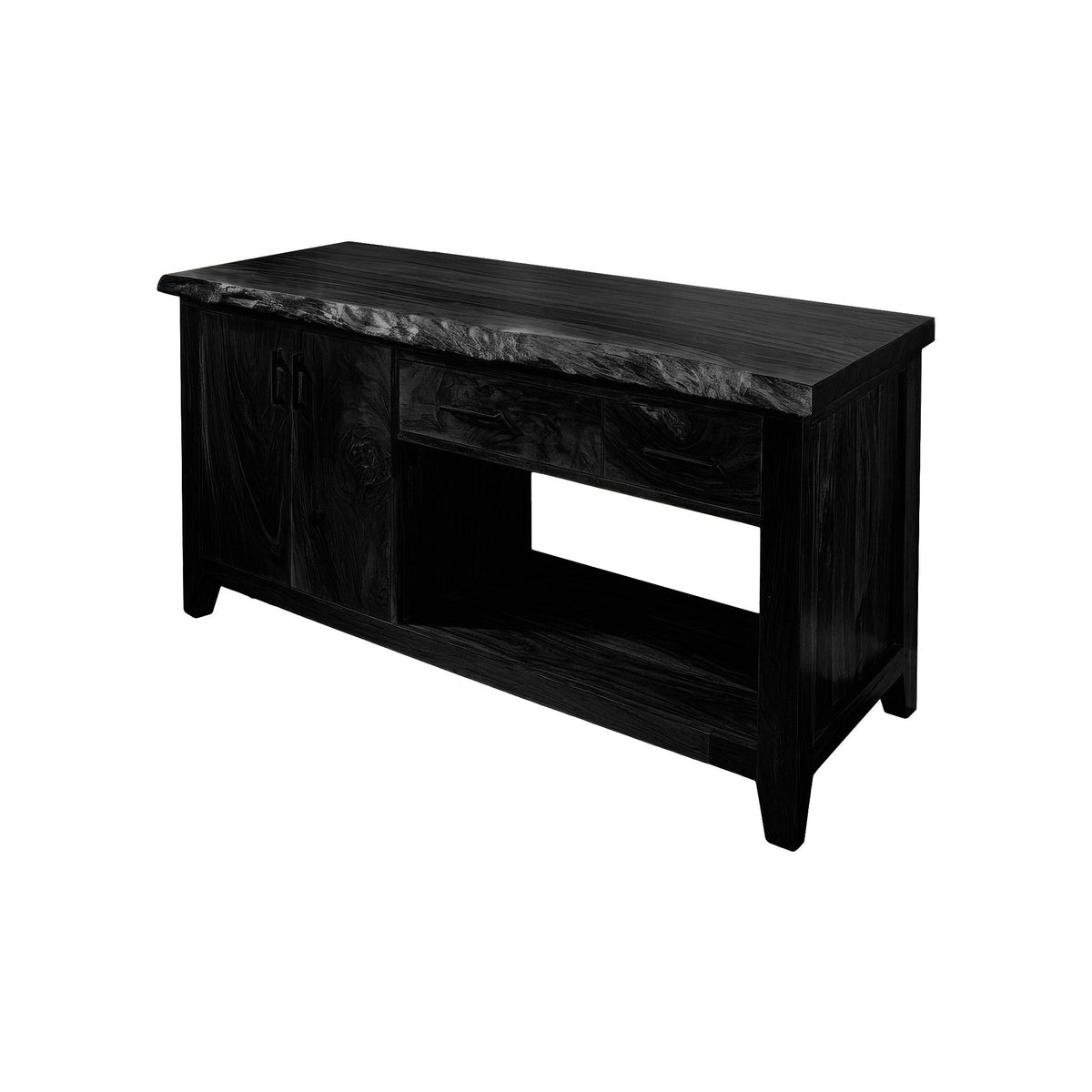 Eldorin Live Edge Solid Wood Freestanding Bathroom Vanity With Cabinet